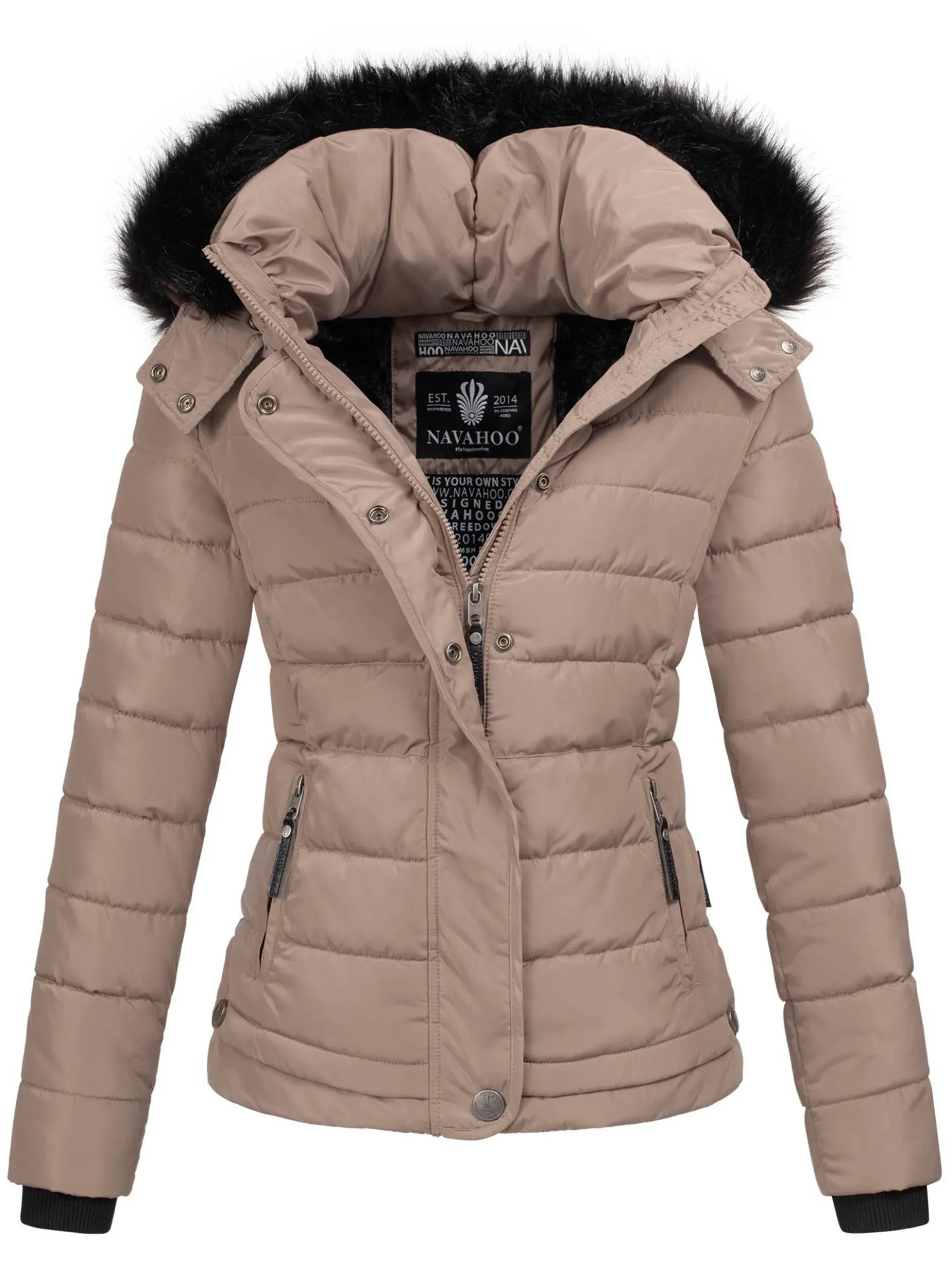 Navahoo Damen Winterjacke - Chloe in taupe