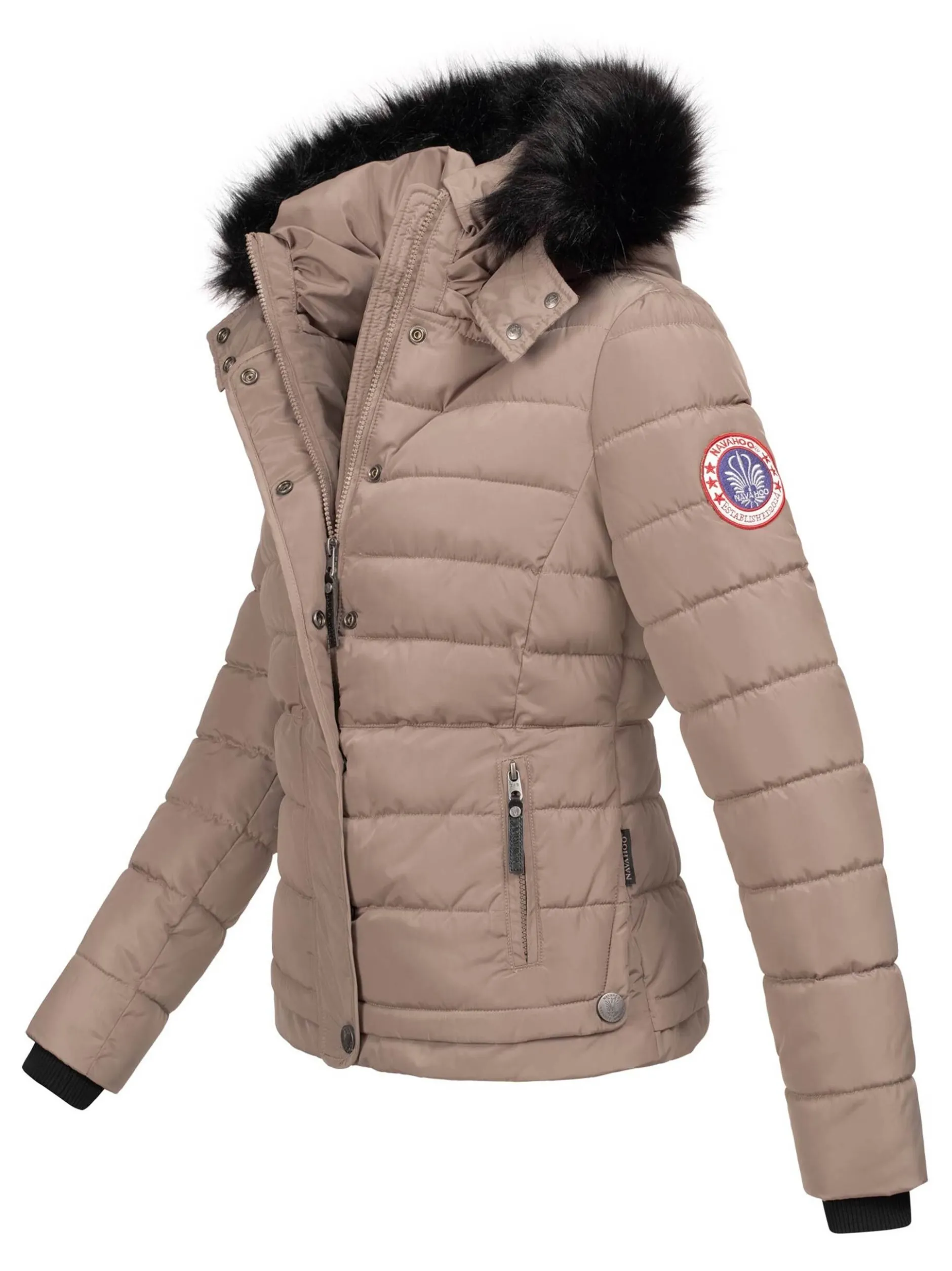Navahoo Damen Winterjacke - Chloe in taupe