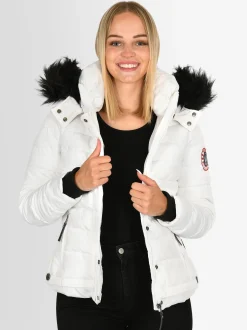 Navahoo Damen Winterjacke - Chloe in weiß