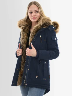 Navahoo Damen Winterjacke - Daria in blau