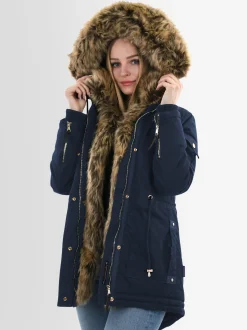 Navahoo Damen Winterjacke - Daria in blau