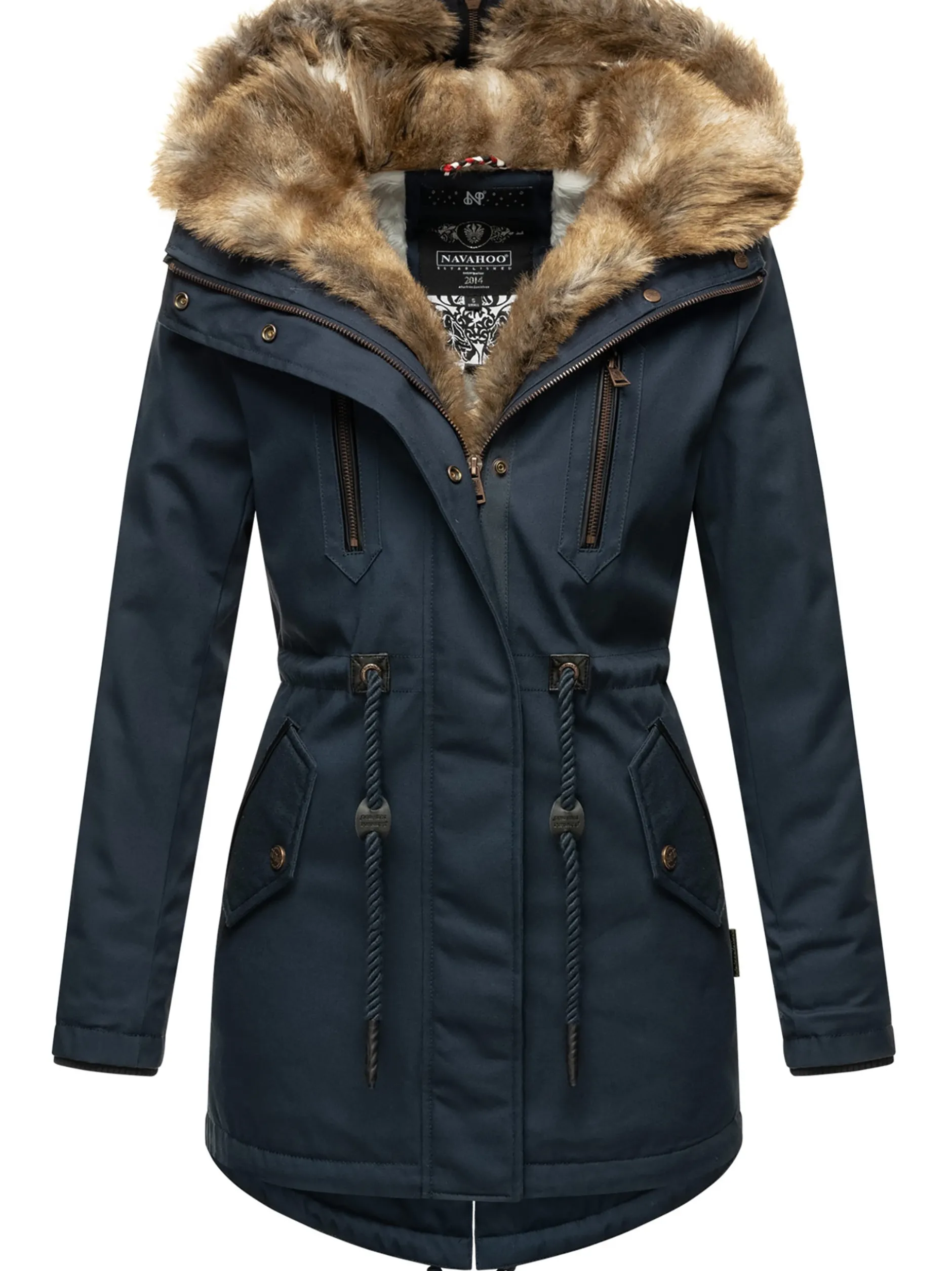 Navahoo Damen Winterjacke - Diamond in blau
