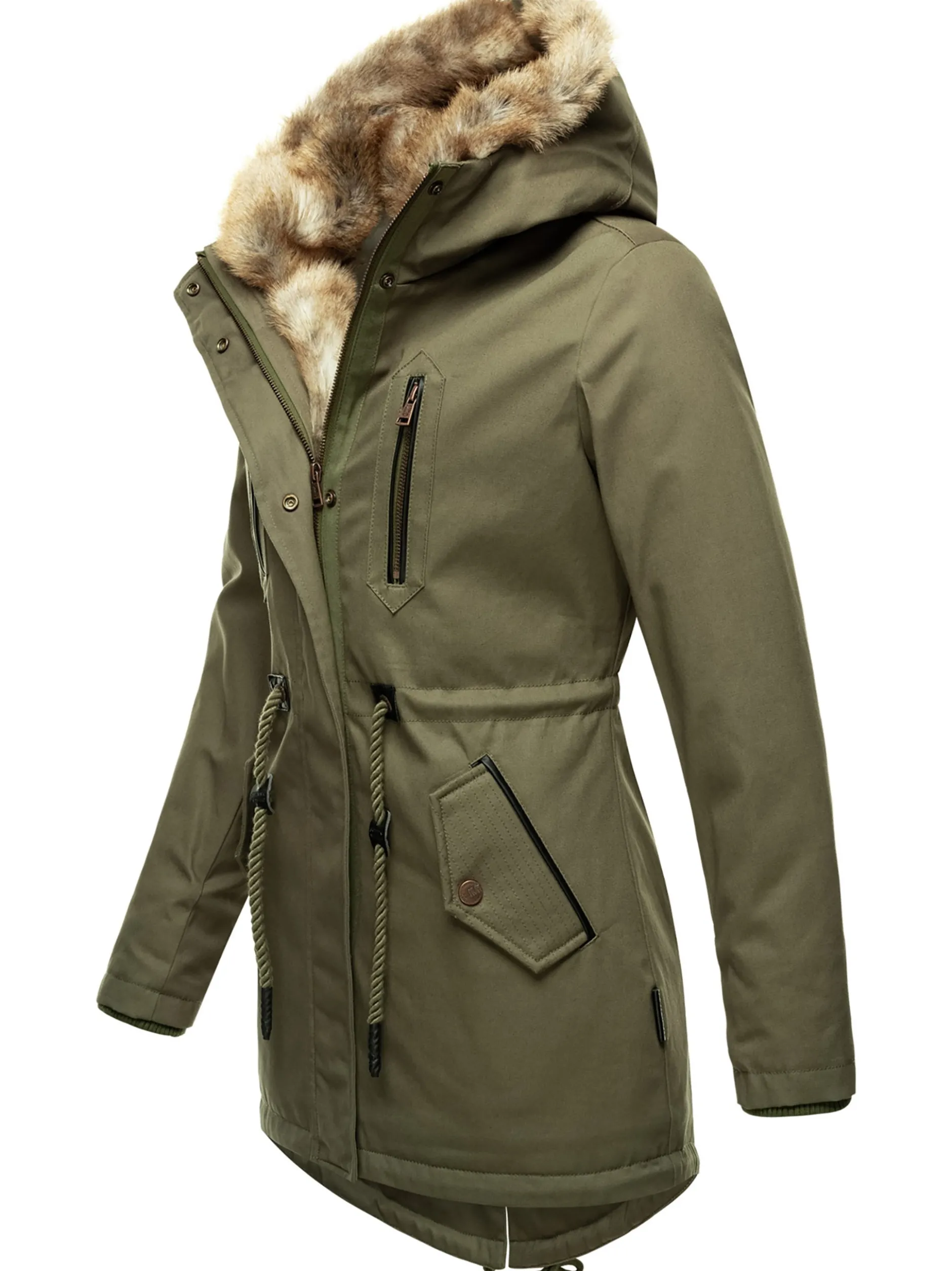 Navahoo Damen Winterjacke - Diamond in grün