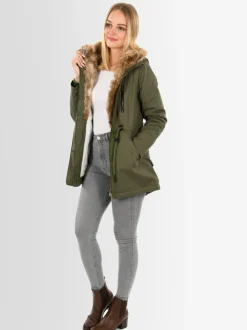 Navahoo Damen Winterjacke - Diamond in grün