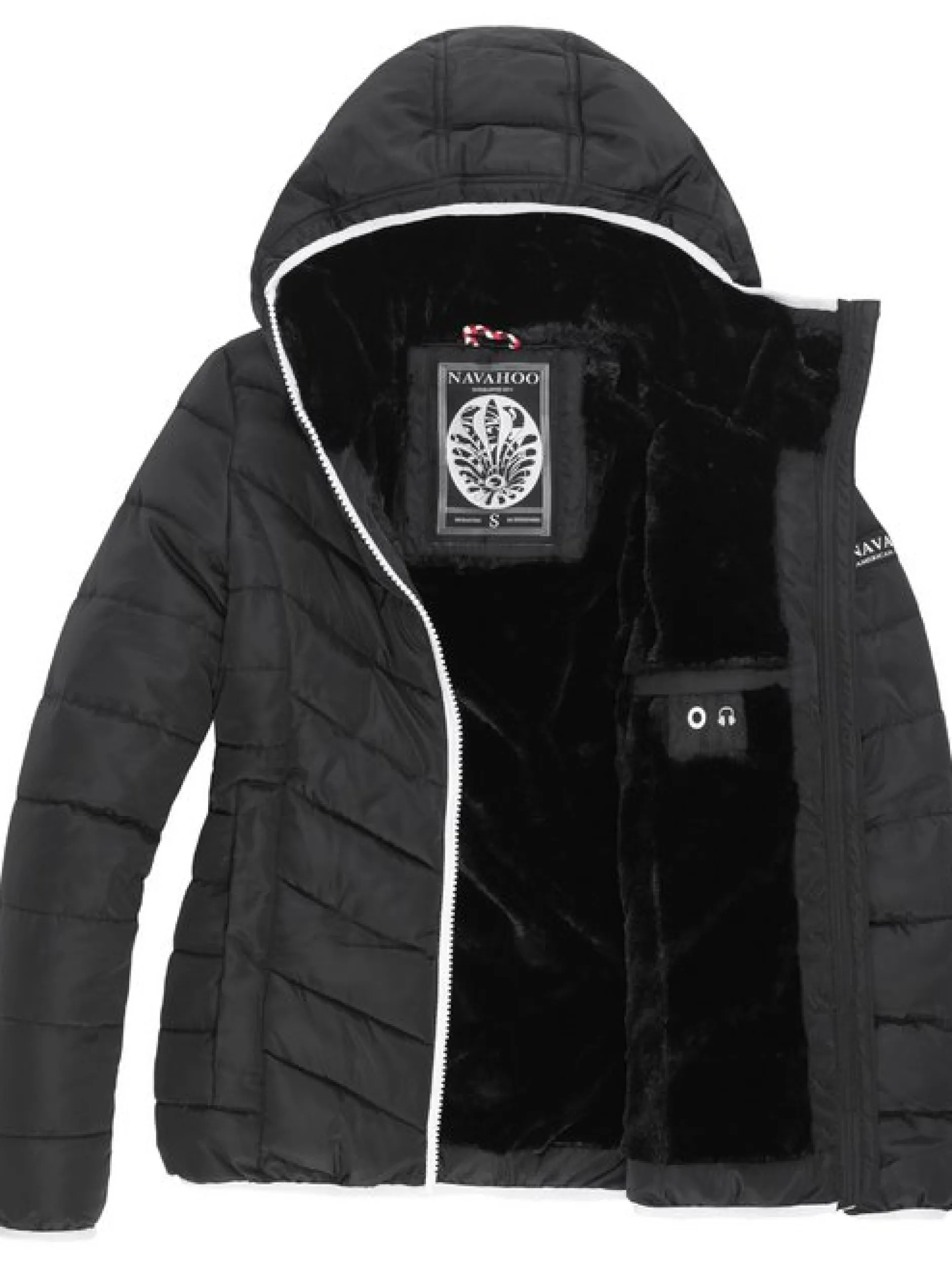 Navahoo Damen Winterjacke - Elva in schwarz
