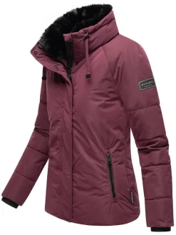 Navahoo Damen Winterjacke - Frostii XIV in aubergine