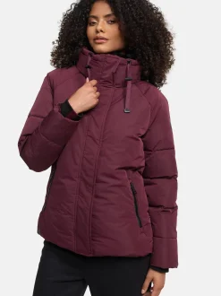 Navahoo Damen Winterjacke - Frostii XIV in aubergine
