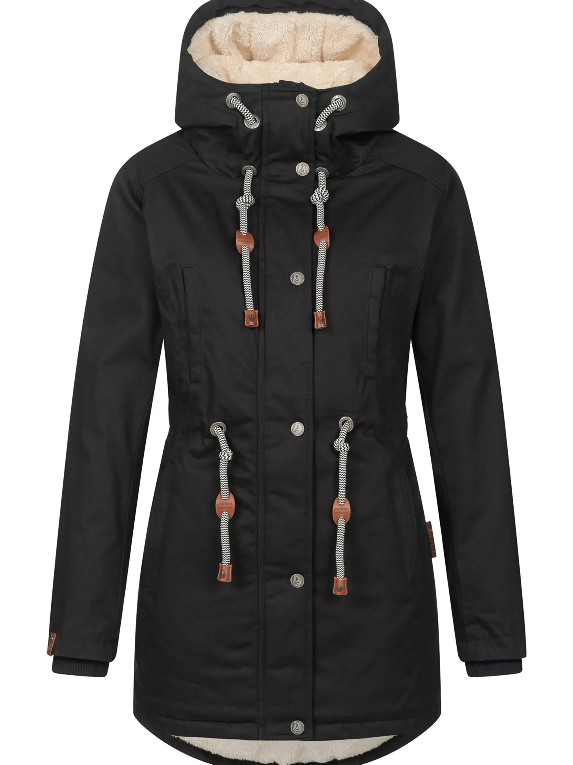 Navahoo Damen Winterjacke - Ireliaa in schwarz