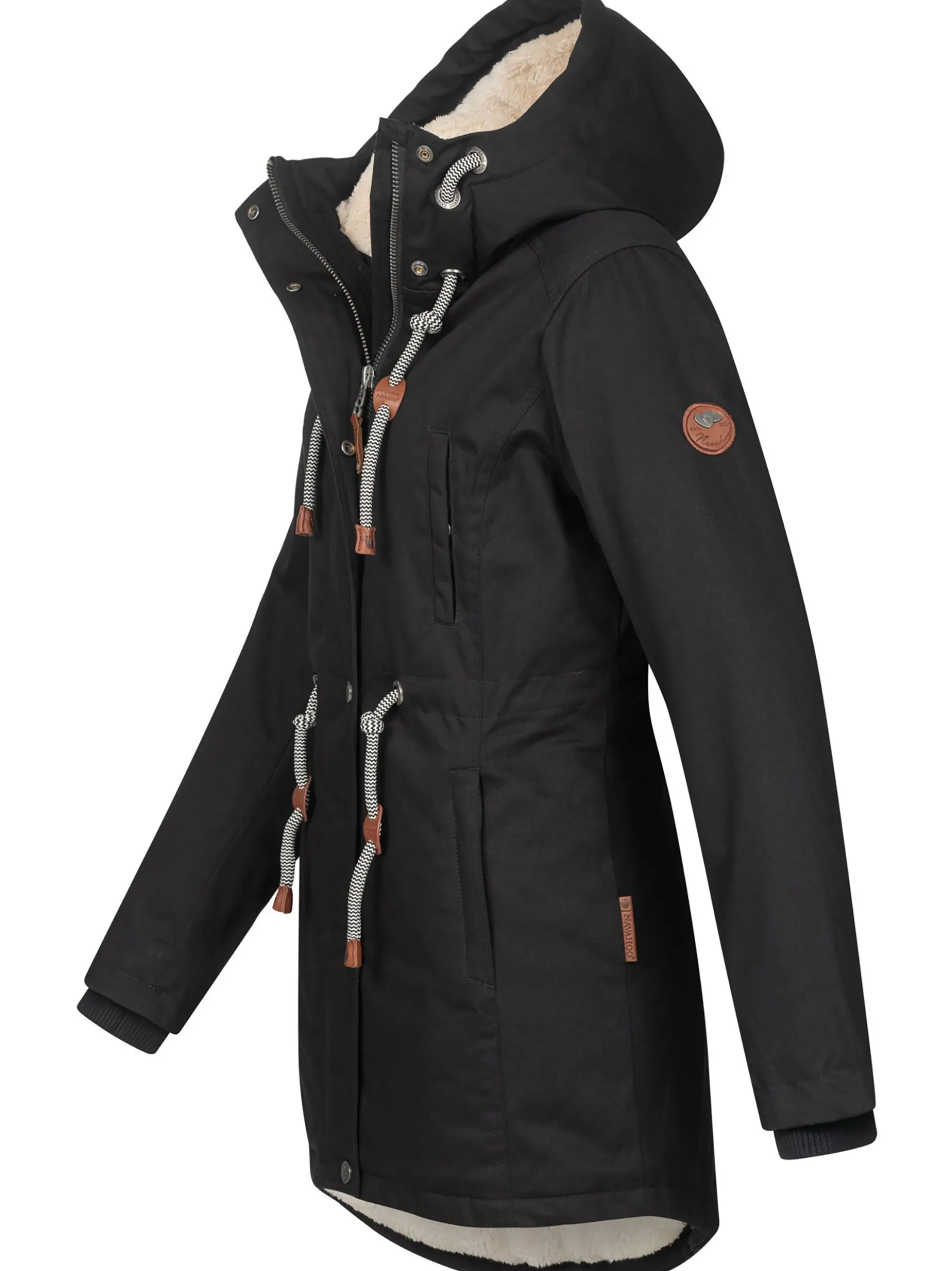 Navahoo Damen Winterjacke - Ireliaa in schwarz