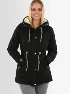 Navahoo Damen Winterjacke - Ireliaa in schwarz