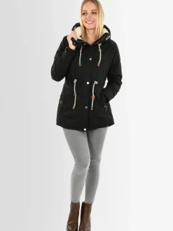 Navahoo Damen Winterjacke - Ireliaa in schwarz