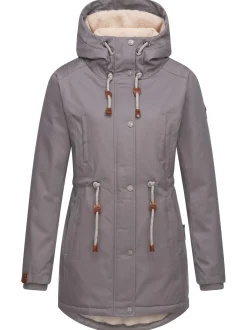 Navahoo Damen Winterjacke - Ireliaa in grau