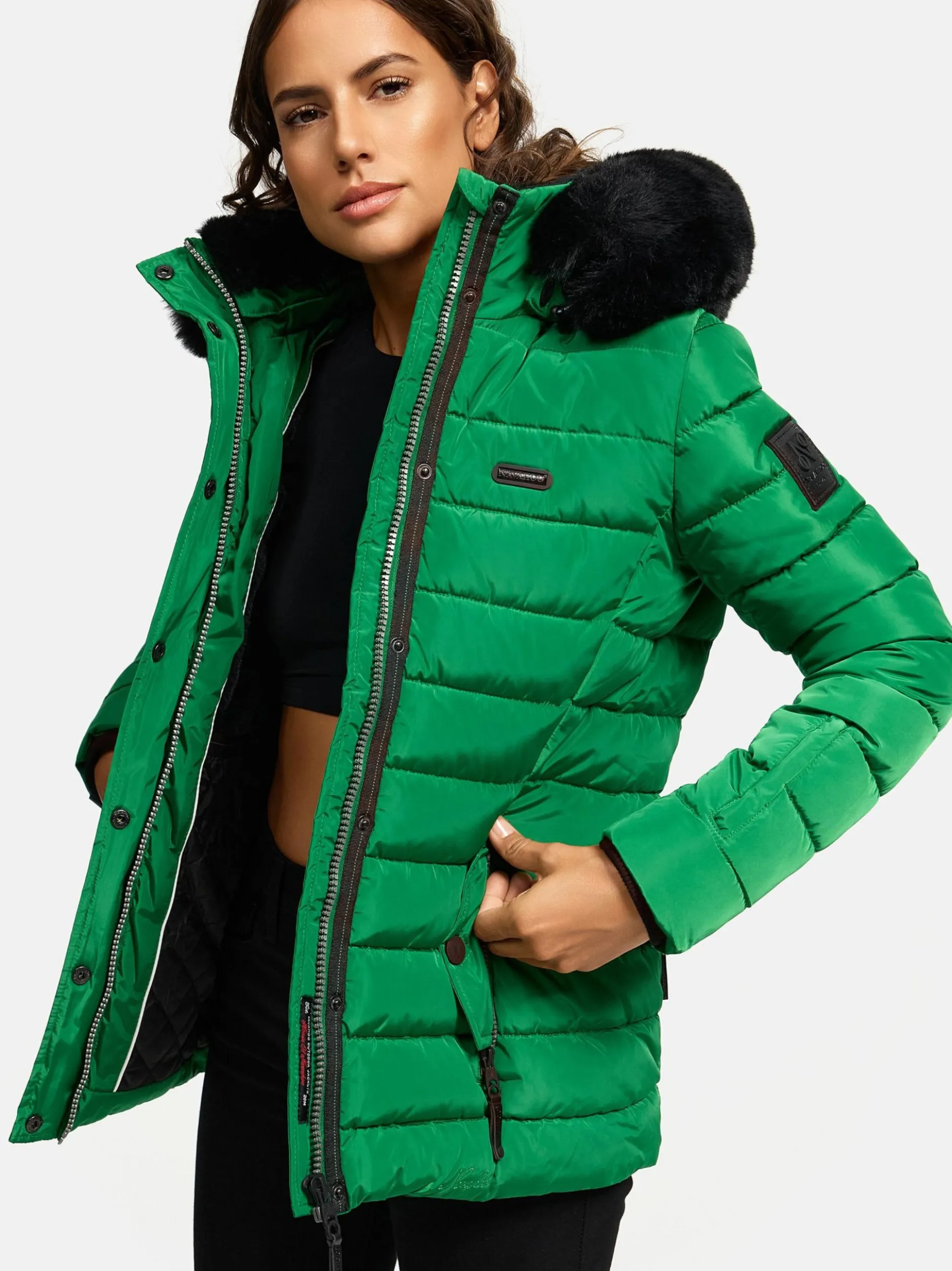 Navahoo Damen Winterjacke - Milianaa in grün