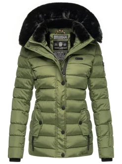 Navahoo Damen Winterjacke - Milianaa in oliv
