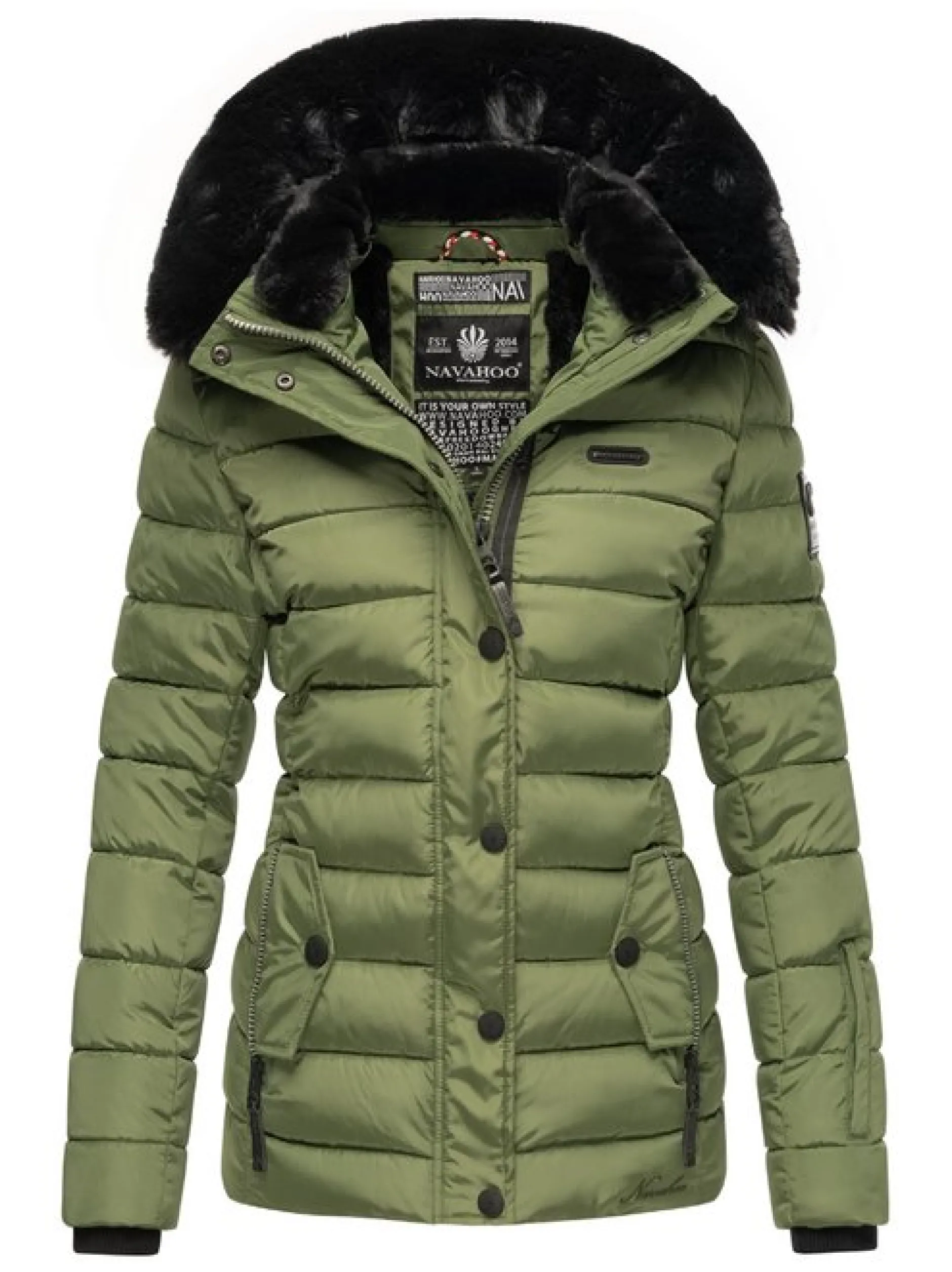 Navahoo Damen Winterjacke - Milianaa in oliv