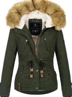 Navahoo Damen Winterjacke - Pearl in grün