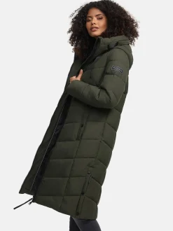 Navahoo Damen Winterjacke - Schmatzibär in oliv