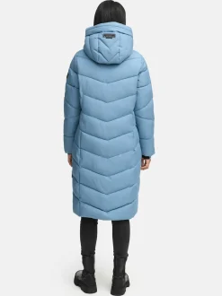 Navahoo Damen Winterjacke - Schmatzibär in blau