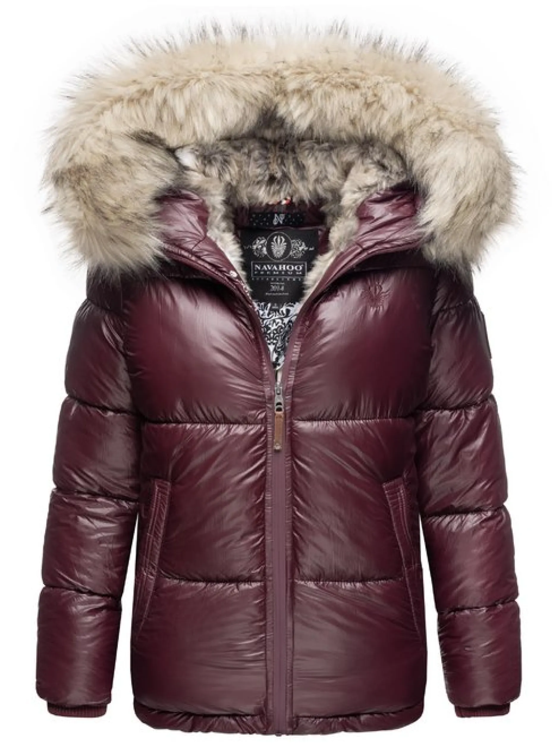 Navahoo Damen Winterjacke - Tikunaa in bordeaux