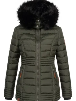 Navahoo Damen Winterjacke - Umay Pri in oliv