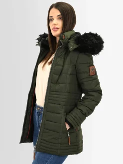 Navahoo Damen Winterjacke - Umay Pri in oliv