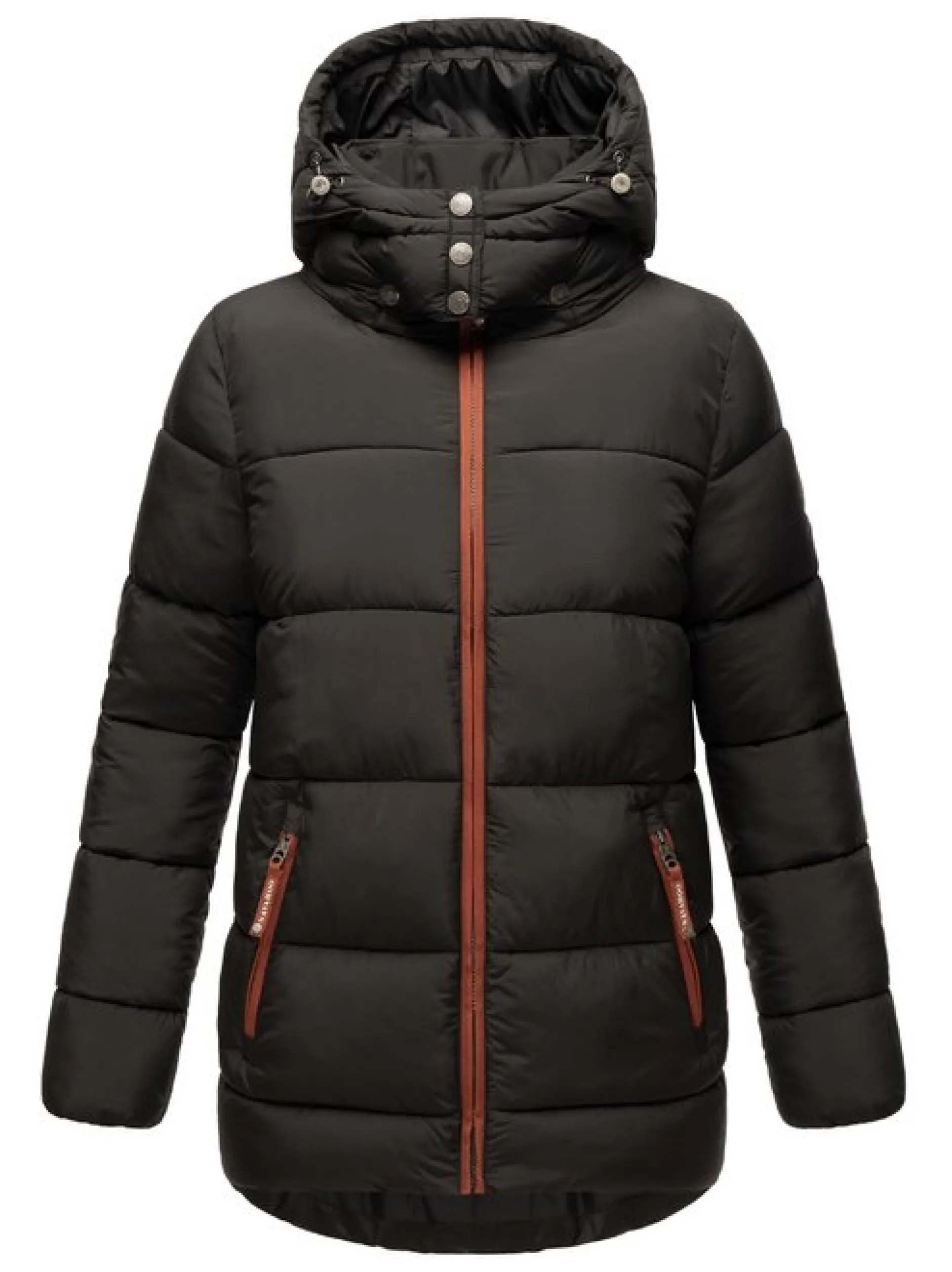 Navahoo Damen Winterjacke - Wattewölkchen in schwarz