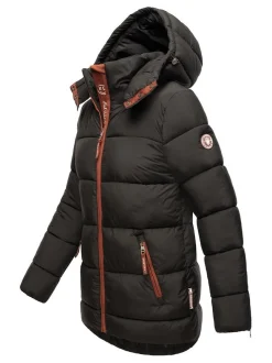 Navahoo Damen Winterjacke - Wattewölkchen in schwarz