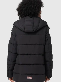 Navahoo Damen Winterjacke - Wattewölkchen in schwarz