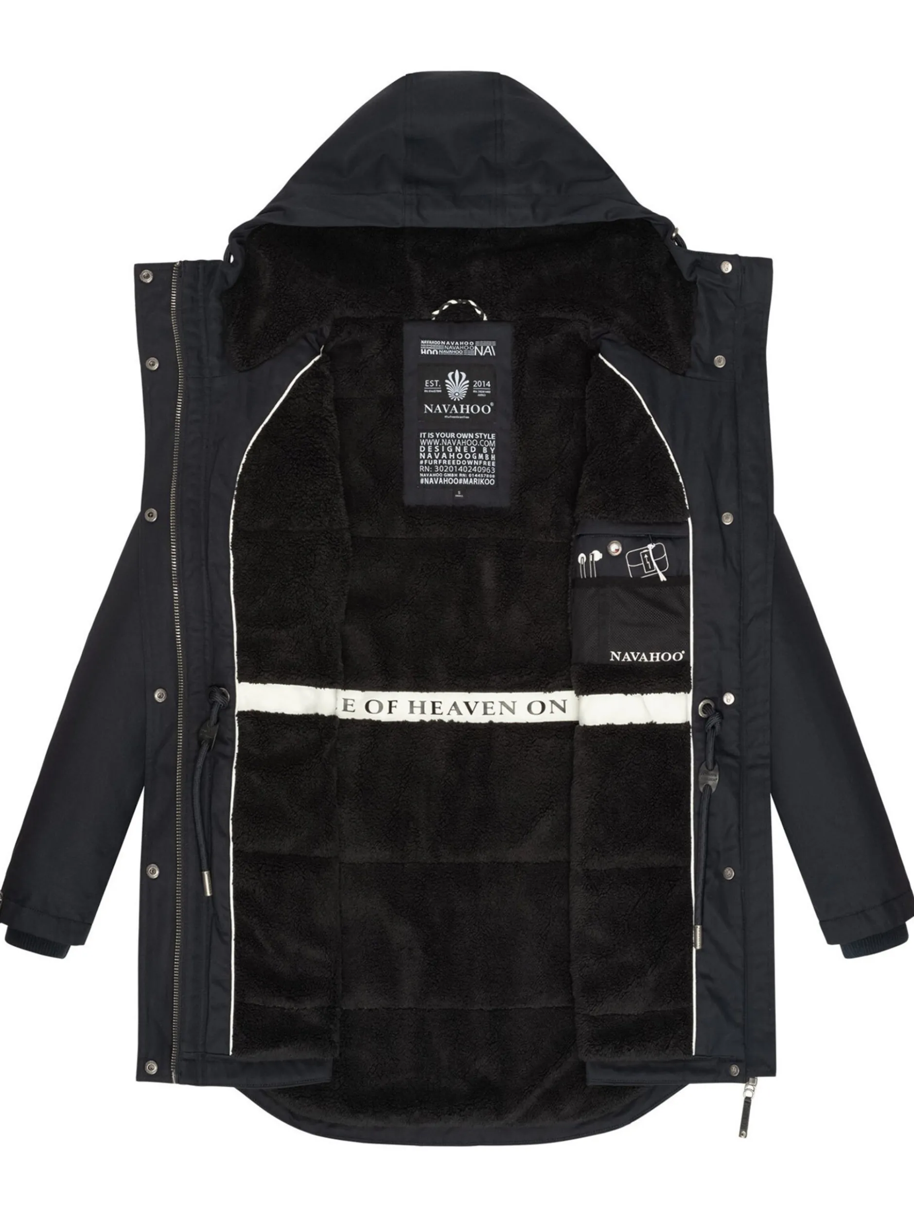 Navahoo Damen Winterjacke - Winterfunke in blau