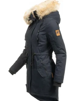 Navahoo Damen Wintermantel - Bombii in marine