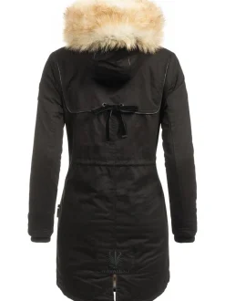 Navahoo Damen Wintermantel - Bombii in schwarz