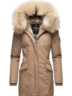 Navahoo Damen Wintermantel - Cristal in taupe