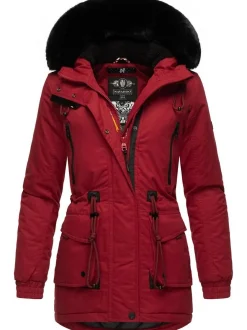 Navahoo Damen Wintermantel - Olessaa in rot