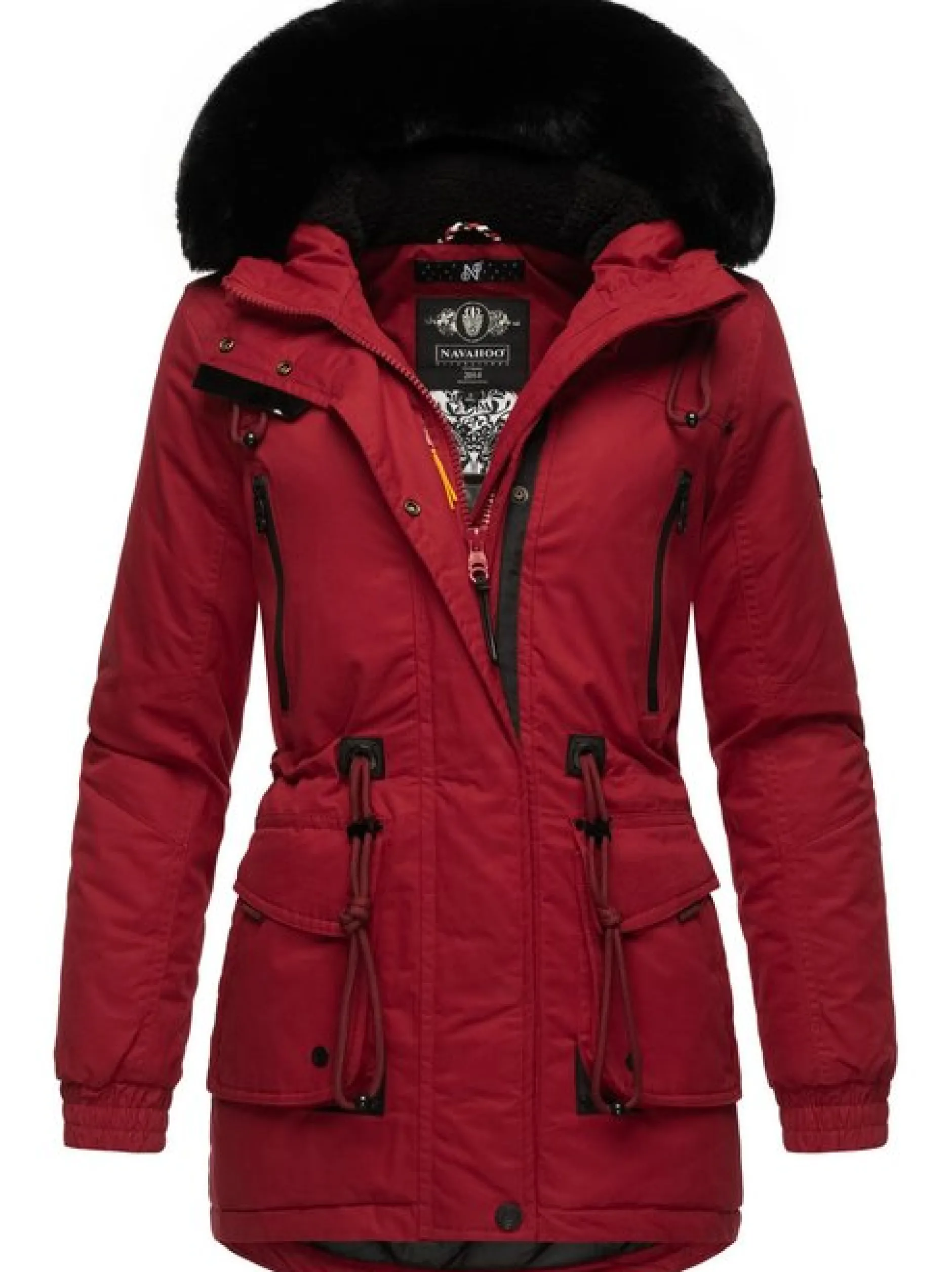 Navahoo Damen Wintermantel - Olessaa in rot