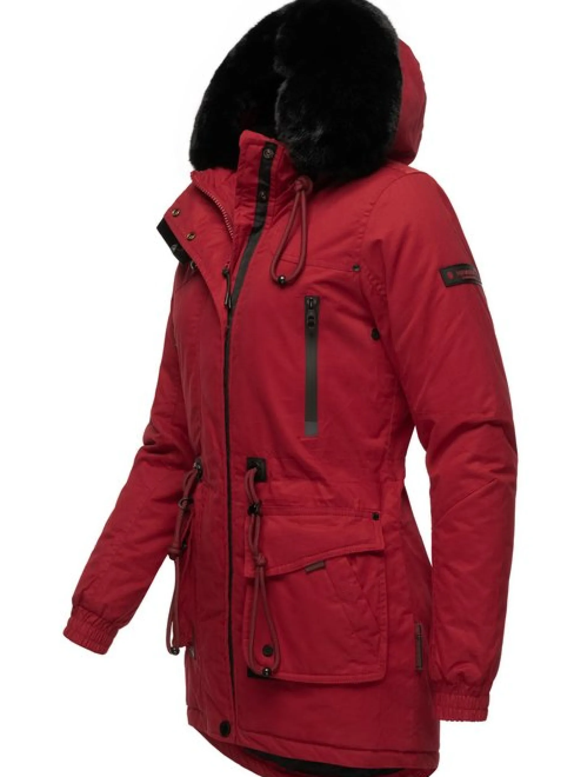 Navahoo Damen Wintermantel - Olessaa in rot