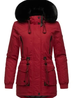 Navahoo Damen Wintermantel - Olessaa in rot