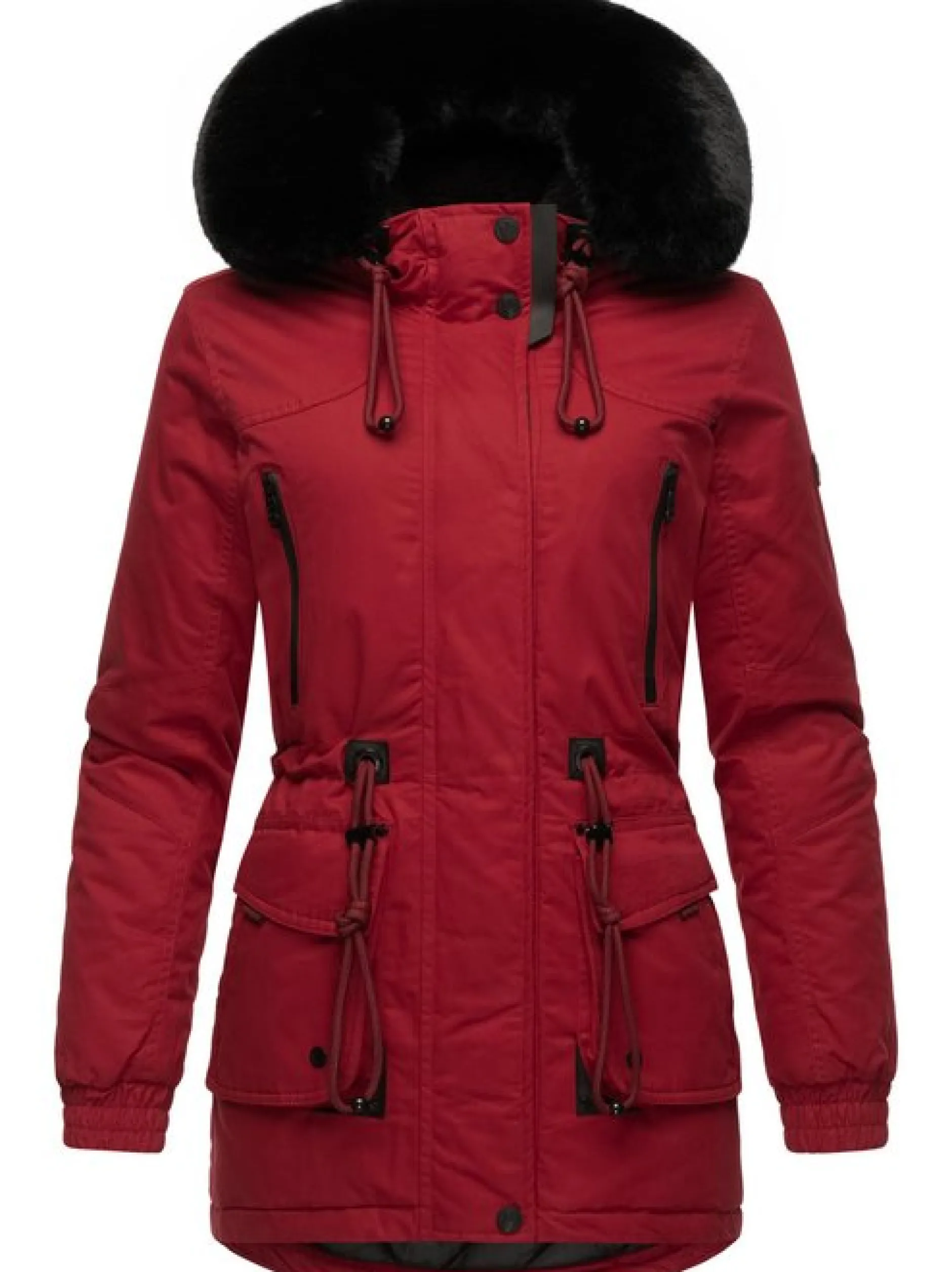 Navahoo Damen Wintermantel - Olessaa in rot