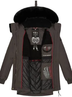 Navahoo Damen Wintermantel - Olessaa in anthrazit