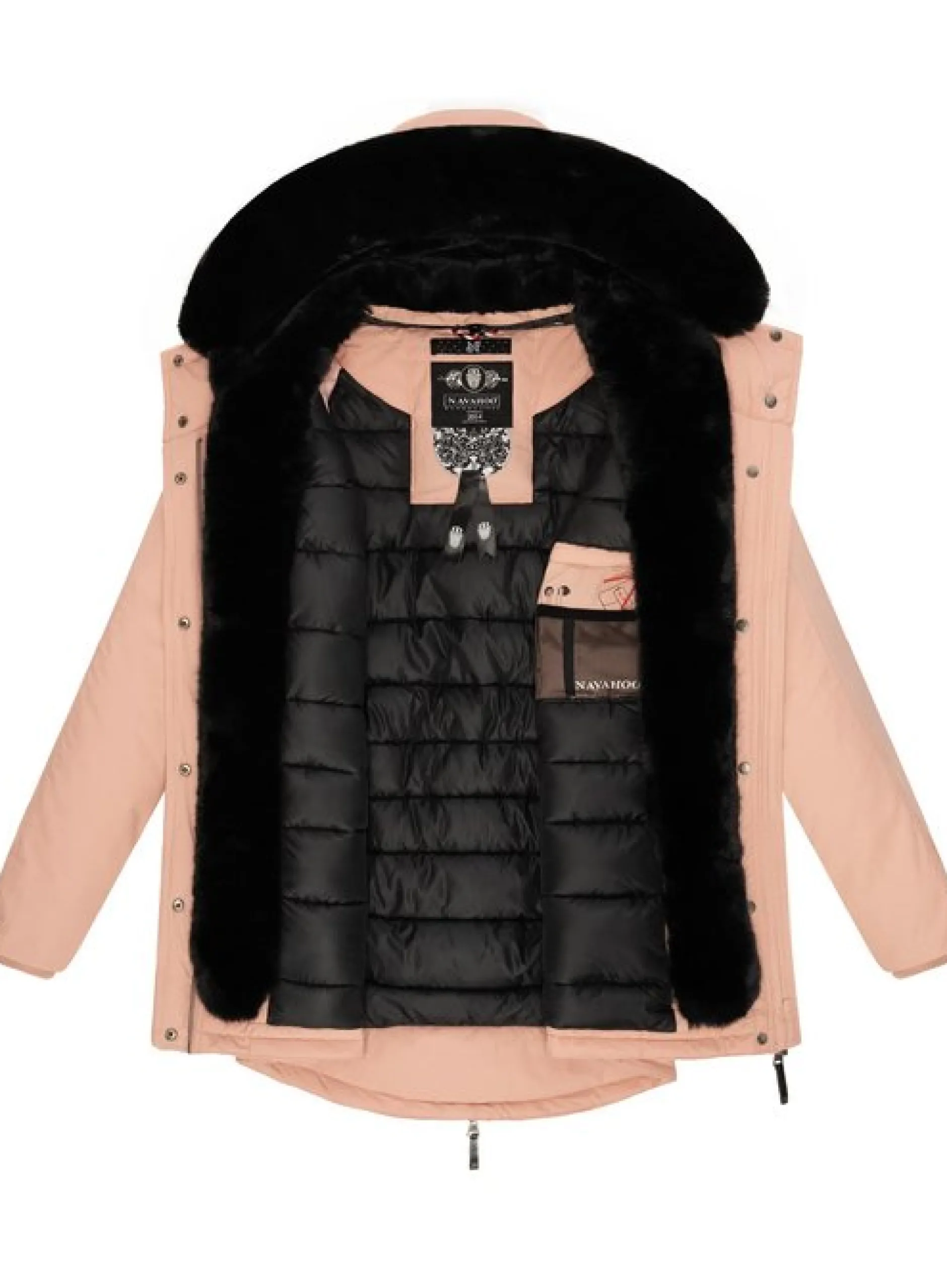 Navahoo Damen Wintermantel - Sweety Deluxe in rosa