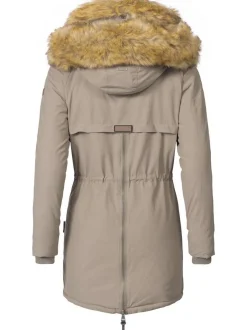 Navahoo Damen Wintermantel - Sweety in taupe