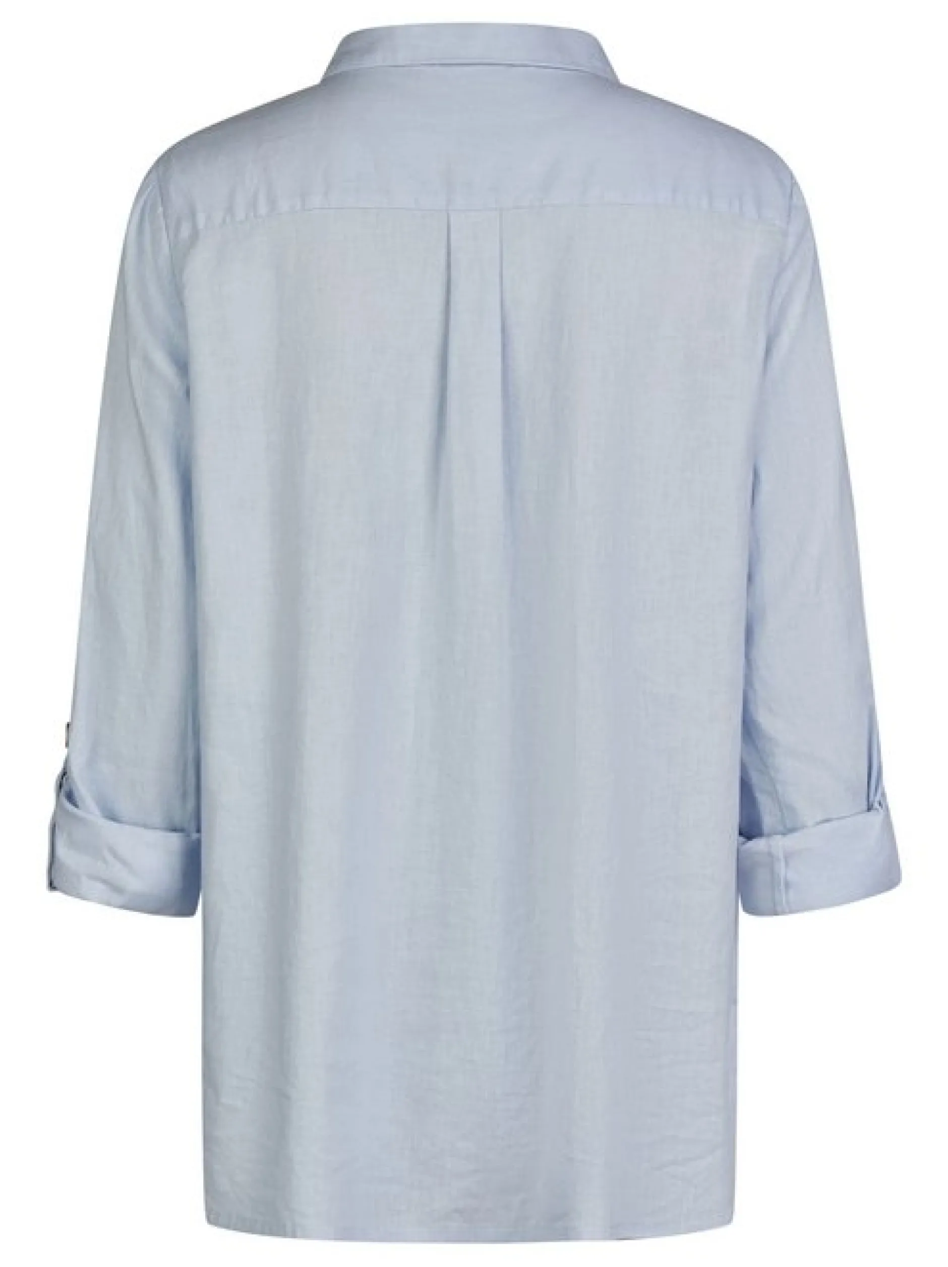 Navigazione Damen Bluse in hellblau - Ärmel: langarm