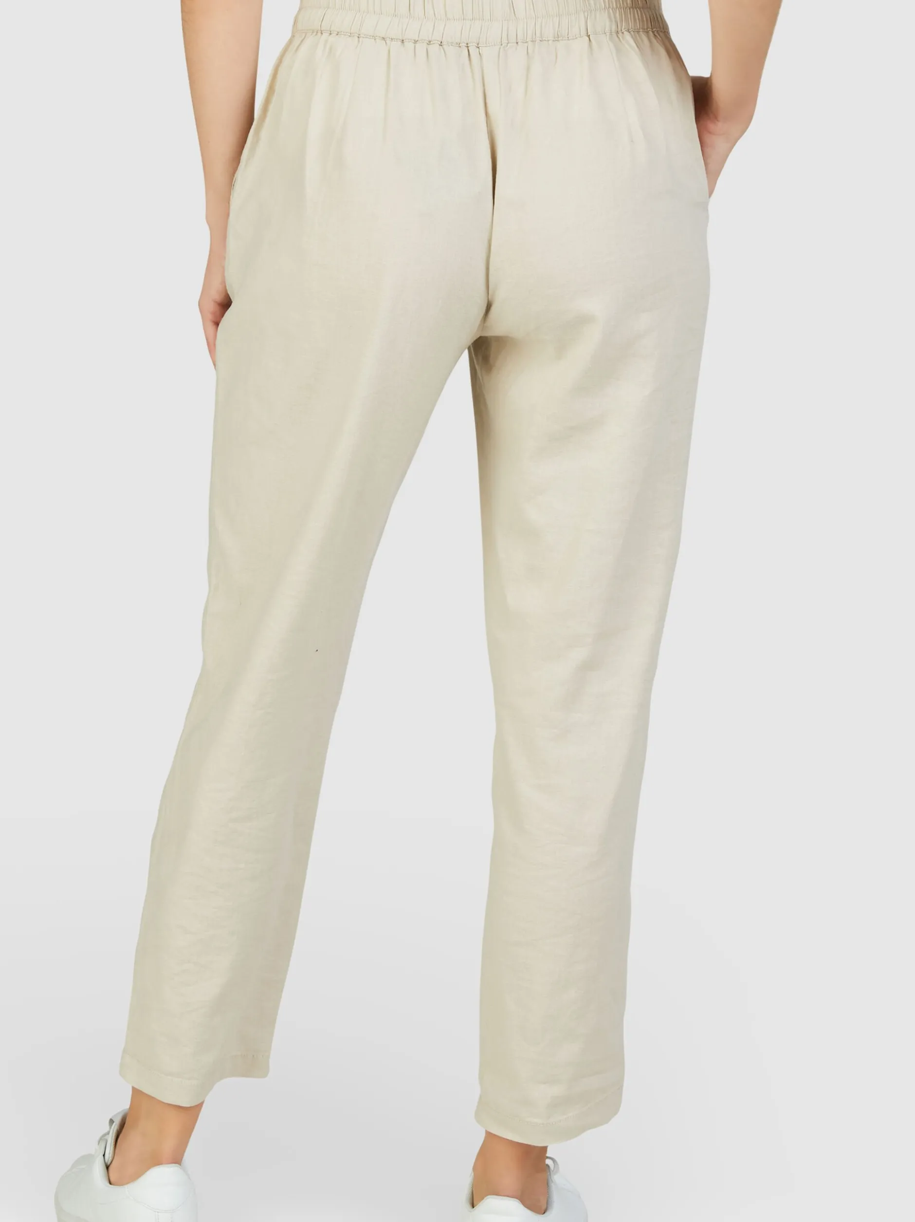 Navigazione Damen Hose in beige - Länge: lang