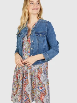 Navigazione Damen Jacke in denim