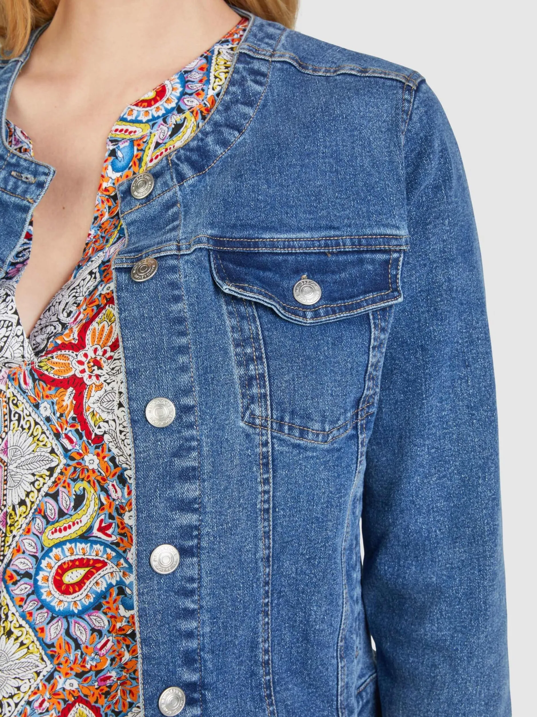 Navigazione Damen Jacke in denim
