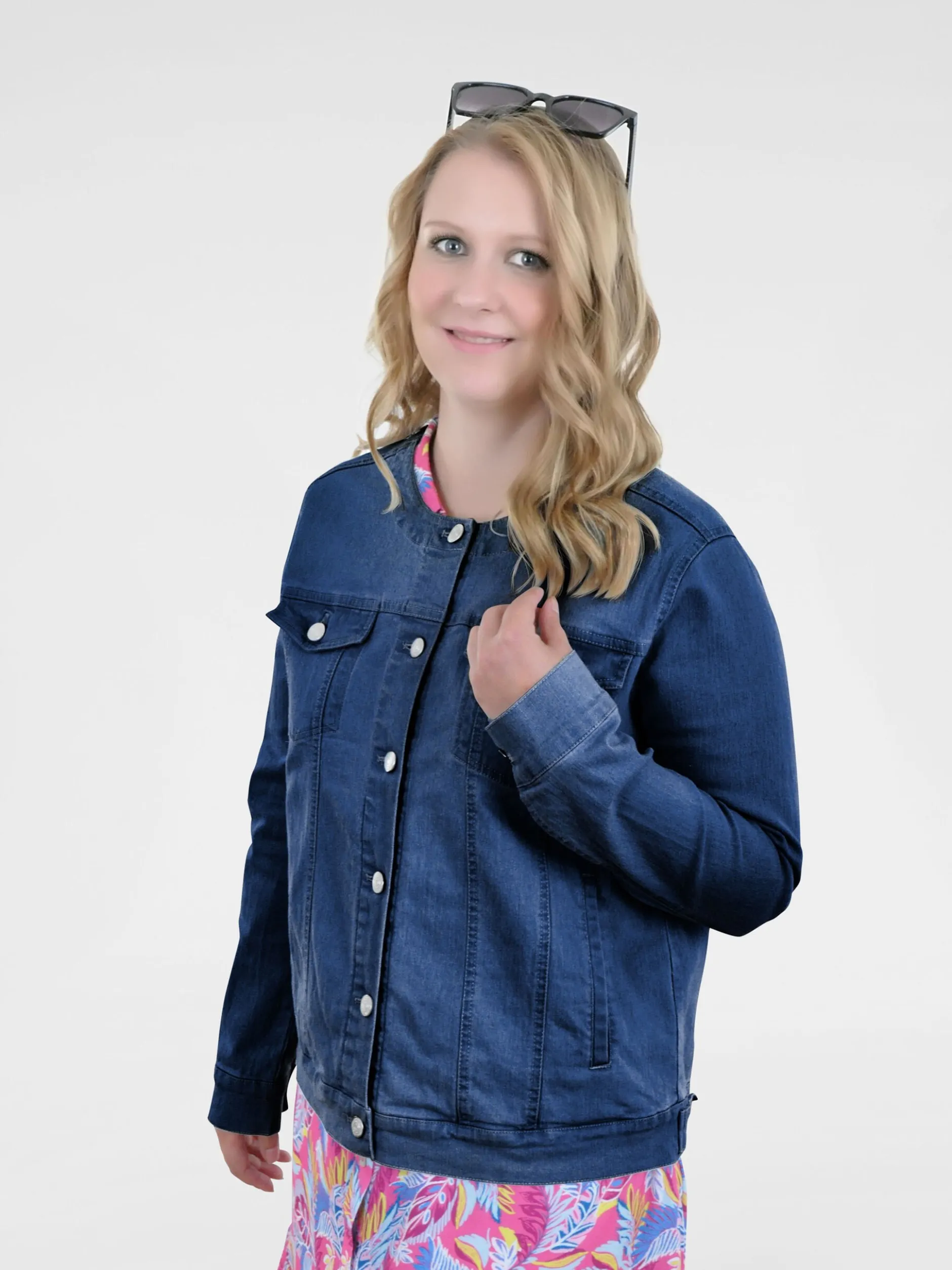Navigazione Damen Jeansjacke in denim