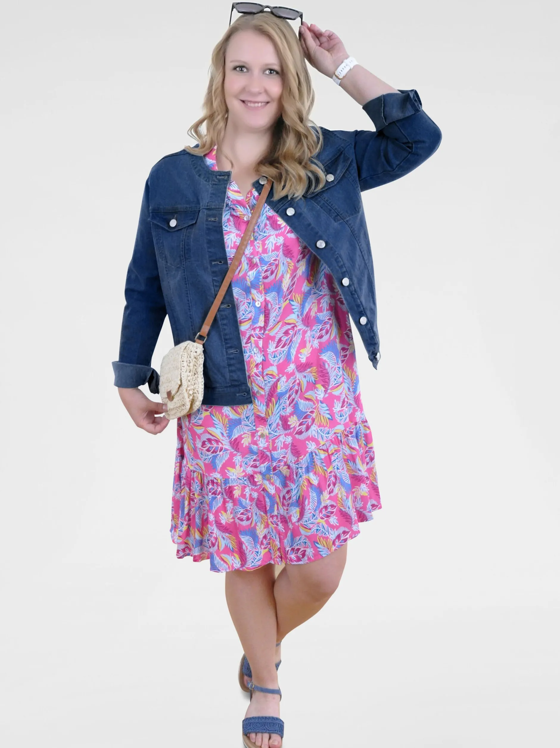 Navigazione Damen Jeansjacke in denim