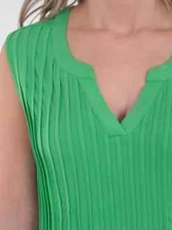 Navigazione Damen Kleid in grün - Länge: knielang