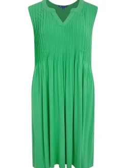 Navigazione Damen Kleid in grün - Länge: knielang