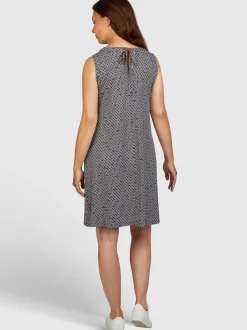 Navigazione Damen Kleid in mehrfarbig - Länge: knielang
