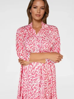 Navigazione Damen Kleid in pink - Länge: knielang